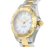 Buy Shop Tag Heuer Aquaracer Diamonds Mother of Pearl Dial Two Tone Steel Strap Watch for Men - WBD1422.BB0321 USA Online