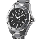 Tag Heuer Aquaracer Quartz Black Dial Silver Steel Strap Watch for Women - WBD1410.BA0741