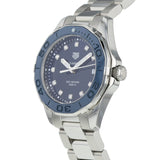 Buy Shop Tag Heuer Aquaracer Diamonds Blue Dial Silver Steel Strap Watch for Women - WAY131L.BA0748 USA Online
