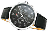 Tommy Hilfiger Daniel Black Dial Black Leather Strap Watch for Men - 1710381