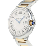 Buy Shop Cartier Ballon Bleu Silver Dial Two Tone Steel Strap Watch for Unisex Watch - W69008Z3 USA Online