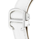 Buy Shop Cartier Ballon Bleu de Cartier Silver Dial White Leather Strap Watch for Women - W6920087 USA Online