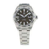 Buy Shop Tag Heuer Aquaracer Calibre 5 Automatic Sunray Brown Dial Silver Steel Strap Watch for Men - WAY2018.BA0927 USA Online