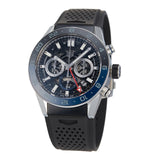 Buy Shop Tag Heuer Carrera Automatic Chronograph Steel & Ceramic Black Dial Black Rubber Strap Watch for Men - CBG2A1Z.FT6157 USA Online