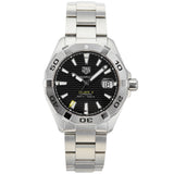 Tag Heuer Aquaracer Automatic Caliber 5 Black Dial Silver Steel Strap Watch for Men - WBD2110.BA0928