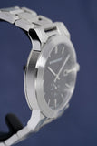 Burberry The City Black Dial Silver Steel Strap Watch for Men - BU9901