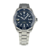 Buy Shop Tag Heuer Aquaracer Calibre 5 Blue Dial Silver Steel Strap Watch for Men - WAY201B.BA0927 USA Online