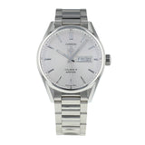 Buy Shop Tag Heuer Carrera Calibre 5 Automatic White Dial Silver Steel Strap Watch for Men - WAR201B.BA0723 USA Online