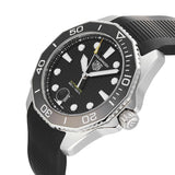 Buy Shop Tag Heuer Aquaracer Professional 300 Automatic Black Dial Black Rubber Strap Watch for Men - WBP201A.FT6197 USA Online