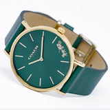 Buy Shop Coach Perry Green Dial Green Leather Strap Watch for Women - 14503383-C USA Online