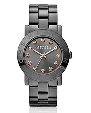 Buy Shop Marc Jacobs Rock Crystal Grey Dial Grey Steel Strap Watch for Women - MBM8596 USA Online