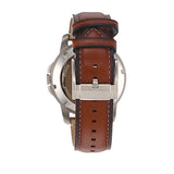 Buy Shop Fossil Grant Twist Multifunction Blue Dial Brown Leather Strap Watch for Men - ME1161 USA Online