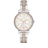 Buy Shop Michael Kors Sofie Chronograph White Dial Two Tone Steel Strap Watch For Women - MK4353 USA Online