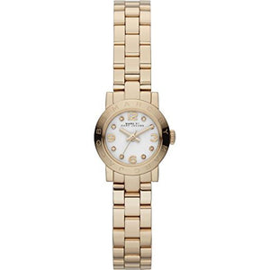 Buy Shop Marc Jacobs Amy Dinky White Dial Gold Steel Strap Watch for Women - MBM3226 USA Online