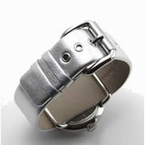 Buy Shop Marc Jacobs Amy Silver Dial Silver Leather Strap Watch for Women - MBM8626 USA Online