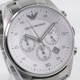 Buy Shop Emporio Armani Sportivo Chronograph Silver Dial Silver Steel Strap Watch For Men - AR5963 USA Online