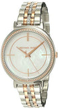 Buy Shop Michael Kors Cinthia Mother of Pearl Dial Two Tone Steel Strap Watch For Women - MK3831 USA Online
