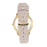 Buy Shop Michael Kors Tibby Analog Silver Dial White Leather Strap Watch for Women - MK1049 USA Online