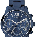 Buy Shop Guess F14 Chronograph Analog Blue Dial Blue Steel Strap Watch For Women - W0448L5 USA Online