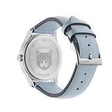 Buy Shop Gucci G Timeless Quartz Mother of Pearl Dial Blue Leather Strap Watch For Women - YA1264124 USA Online