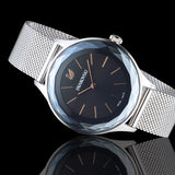 Buy Shop Swarovski Octea Nova Black Dial Silver Mesh Bracelet Watch for Women - 5430420 USA Online