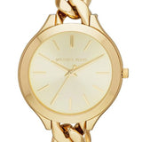 Buy Shop Michael Kors Runway Gold Dial Gold Steel Strap Watch for Women - MK3222 USA Online