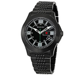 Buy Shop Gucci G Timeless Black Dial Black Steel Strap Watch For Men - YA126202 USA Online