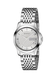 Buy Shop Gucci G Timeless Silver Dial Silver Steel Strap Watch For Women - YA126501 USA Online
