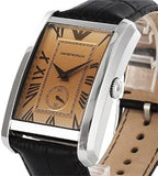 Buy Shop Emporio Armani Classic Brown Dial Brown Leather Strap Watch For Men - AR1605 USA Online