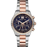 Buy Shop Michael Kors Brinkley Blue Dial Two Tone Steel Strap Watch for Women - MK6205 USA Online