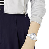 Buy Shop Swarovski Crystalline Pure White Dial White Leather Strap Watch for Women - 5275046 USA Online