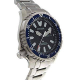 Citizen Promaster Fugu Limited Edition Diver's 200m Automatic Black Dial Silver Steel Strap Watch For Men - NY0098-84E