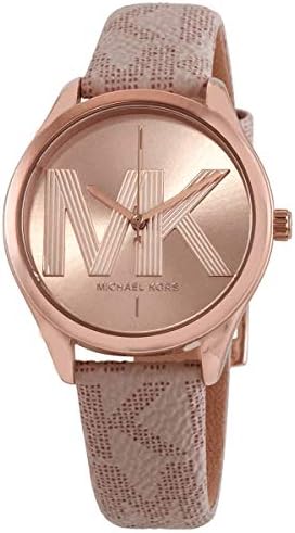 Buy Shop Michael Kors Jaycie Quartz Rose Gold Dial Pink Leather Strap Watch for Women - MK2879 USA Online