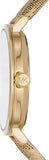Buy Shop Michael Kors Addyson Quartz Gold Dial Gold Leather Strap Watch for Women - MK2952 USA Online