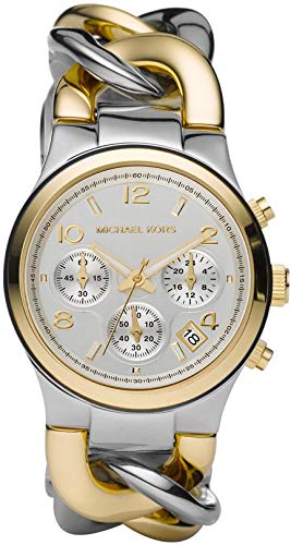Buy Shop Michael Kors Runway White Dial Two Tone Steel Strap Watch for Women - MK3199 USA Online