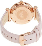 Buy Shop Emporio Armani Gianni T Bar Mother Of Pearl Pink Dial Pink Leather Strap Watch For Women - AR1958 USA Online