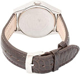 Buy Shop Emporio Armani Classic Quartz Beige Dial Brown Leather Strap Watch For Men - AR0646 USA Online