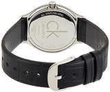 Buy Shop Calvin Klein Minimal Black Dial Black Leather Strap Watch for Women - K3M231C4 USA Online