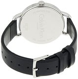 Buy Shop Calvin Klein Minimal Black Dial Black Leather Strap Watch for Women - K3M231C4 USA Online