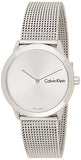 Buy Shop Calvin Klein Minimal SIlver Dial Silver Mesh Bracelet Watch for Women - K3M221Y6 USA Online