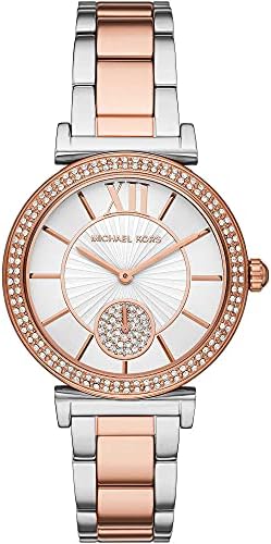 Buy Shop Michael Kors Abbey Three-Hand White Dial Two Tone Steel Strap Watch for Women - MK4616 USA Online