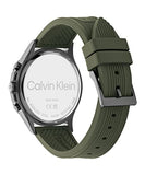 Buy Shop Calvin Klein Tone Green Dial Green NATO Strap Watch for Men - K7K514WL USA Online