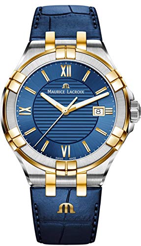 Buy Shop Maurice Lacroix Aikon Blue Dial Blue Leather Strap Watch for Men - AI1008-PVY11-432-1 USA Online