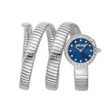 Buy Shop Just Cavalli Enchanting Blue Dial Silver Steel Strap Watch for Women - JC1L302M0015 USA Online