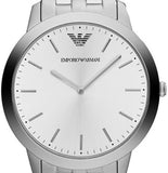 Buy Shop Emporio Armani Classic Quartz Silver Dial Silver Steel Strap Watch For Men - AR1745 USA Online