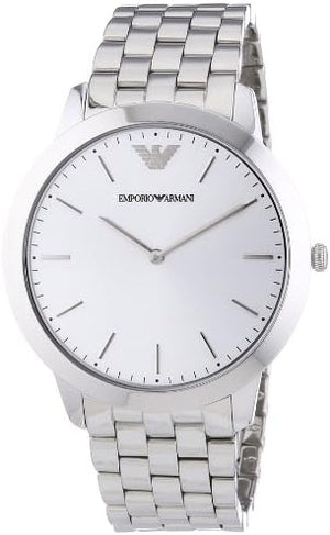 Buy Shop Emporio Armani Classic Quartz Silver Dial Silver Steel Strap Watch For Men - AR1745 USA Online