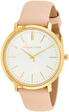 Buy Shop Michael Kors Jaryn Quartz Gold Dial Pink Leather Strap Watch For Women - MK2471 USA Online