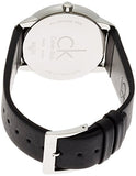 Buy Shop Calvin Klein Minimal Black Dial Black Leather Strap Watch for Men - K3M211C4 USA Online