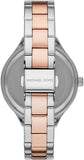 Buy Shop Michael Kors Slim Runway Crystals Silver Dial Two Tone Steel Strap Watch for Women - MK1045 USA Online