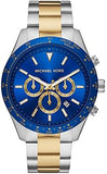 Buy Shop Michael Kors Layton Chronograph Blue Dial Two Tone Steel Strap Watch For Men - MK8825 USA Online